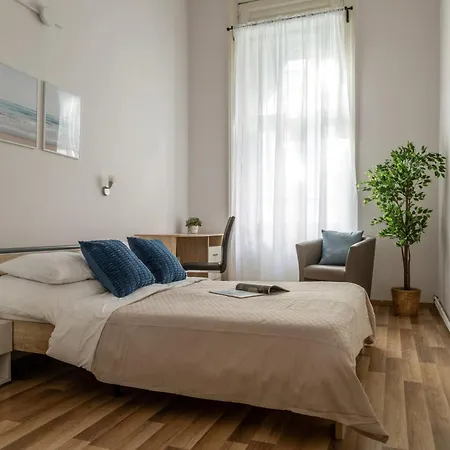 Urban Lights In Downtown Budapest